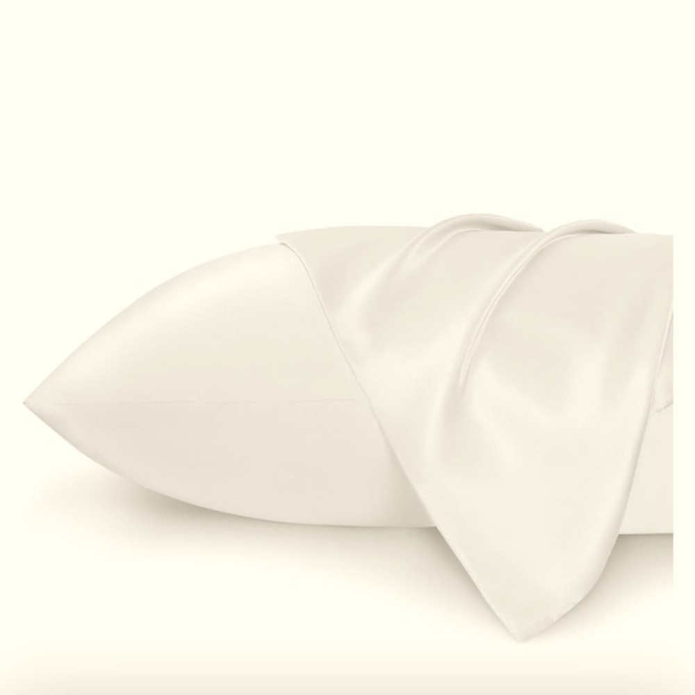 Satin White Silk-Satin Like Pillowcase for Skin and Hair, 2 Pack New Great Gift!